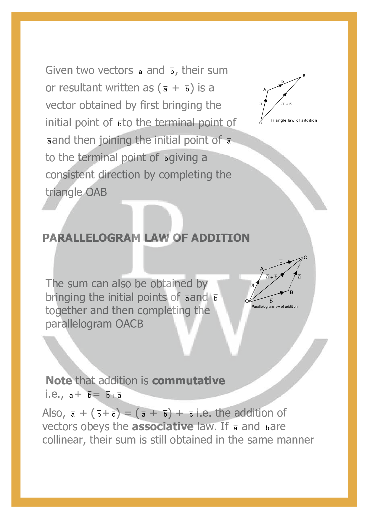 Types of vector Vector definition and example