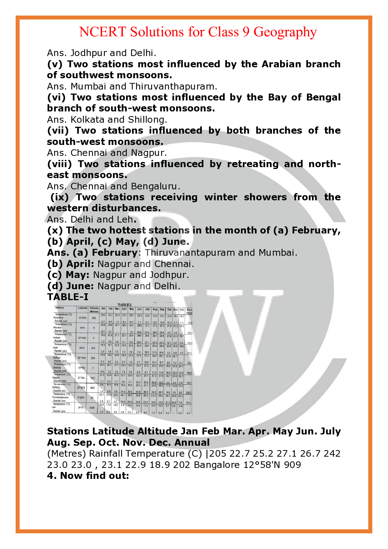 Ncert Solutions For Class 9 Geography Chapter 4 Climate Pw Ncert Solutions For Class 9 Geography Chapter 4 Climate Pw