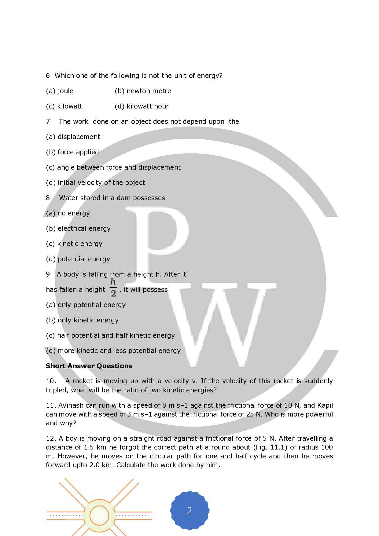 NCERT Exemplar Chapter 11 For Class 9 Science Work And Energy Solutions PW Ncert exemplar chapter 11 for class 9 science work and energy solutions pw