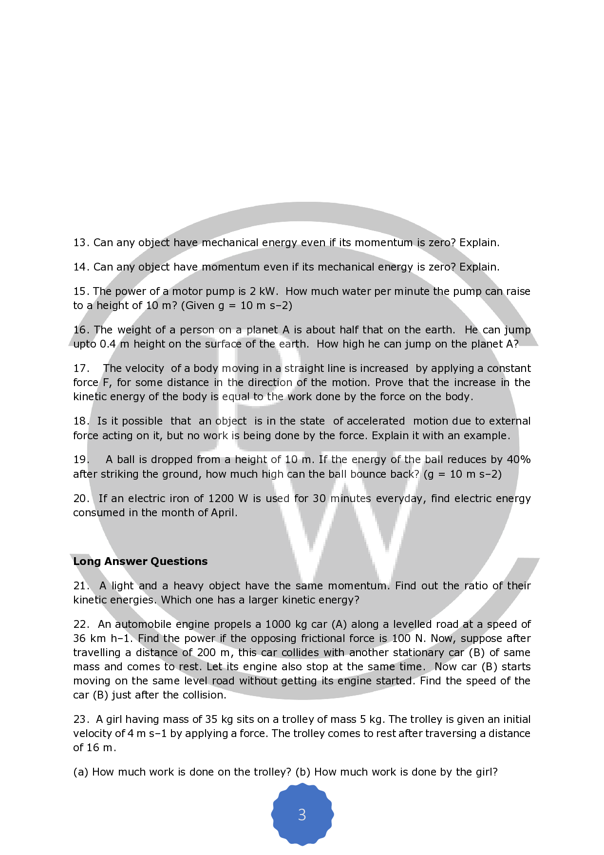 NCERT Exemplar Chapter 11 For Class 9 Science Work And Energy Solutions PW Ncert exemplar chapter 11 for class 9 science work and energy solutions pw