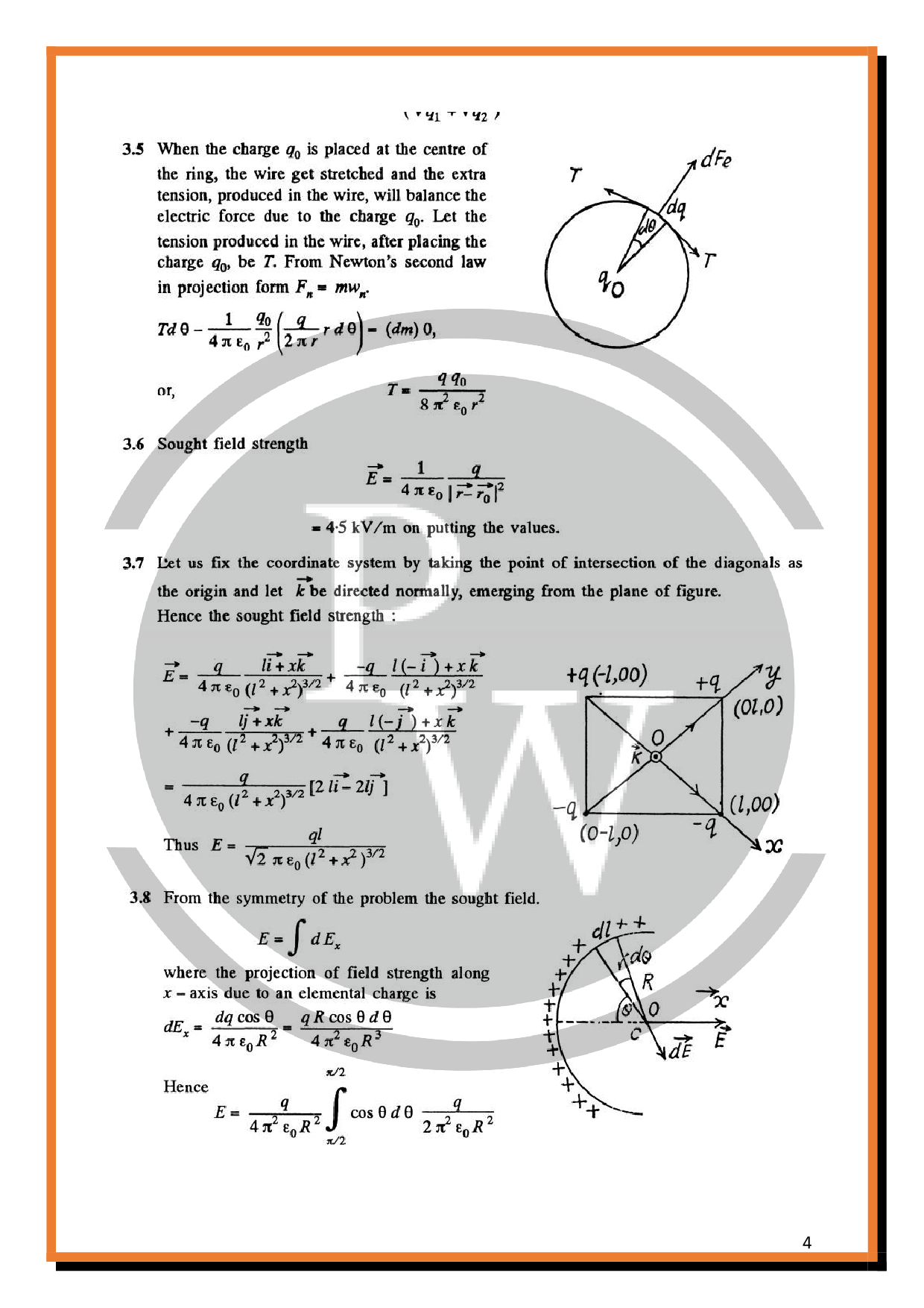 I.E. Irodov Solutions On Constant Electric Field In Vacuum PW