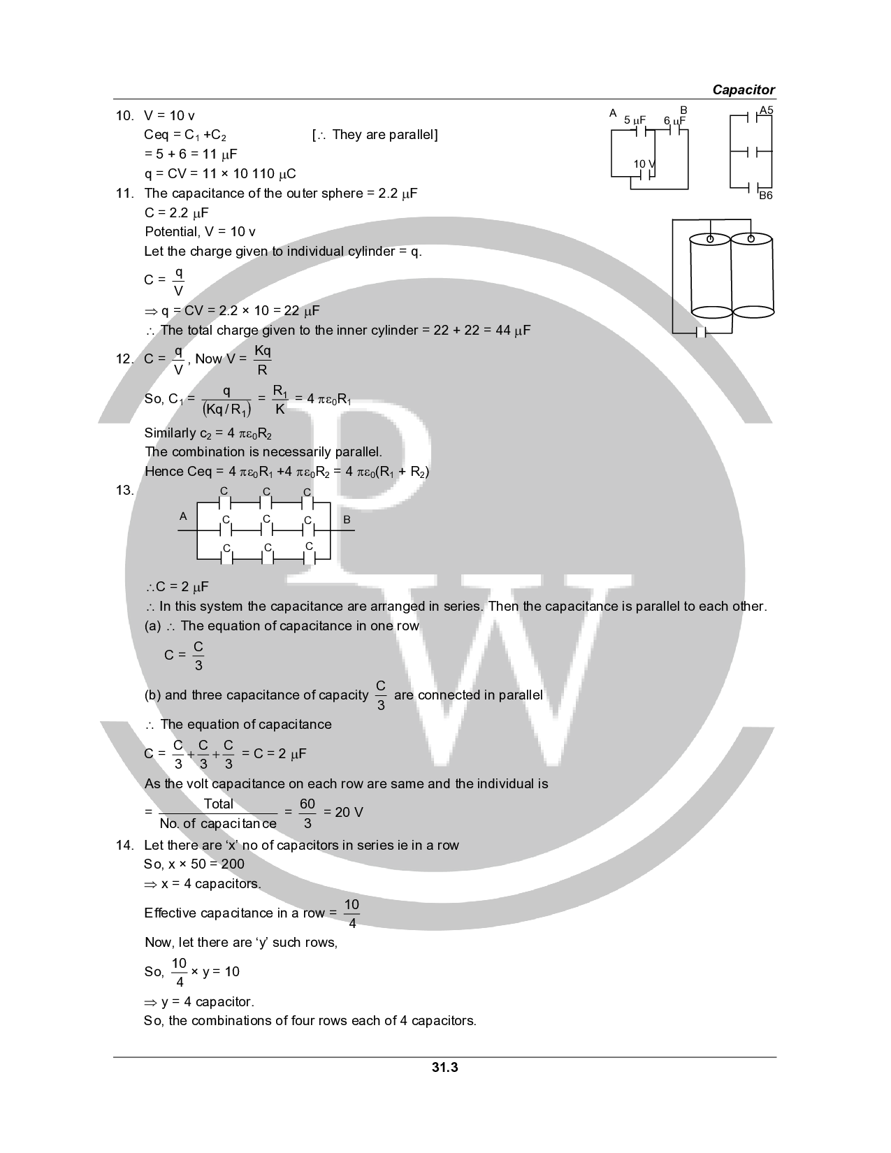 HC Verma Class 12 Physics Part2 Solutions for Chapter 31 PW