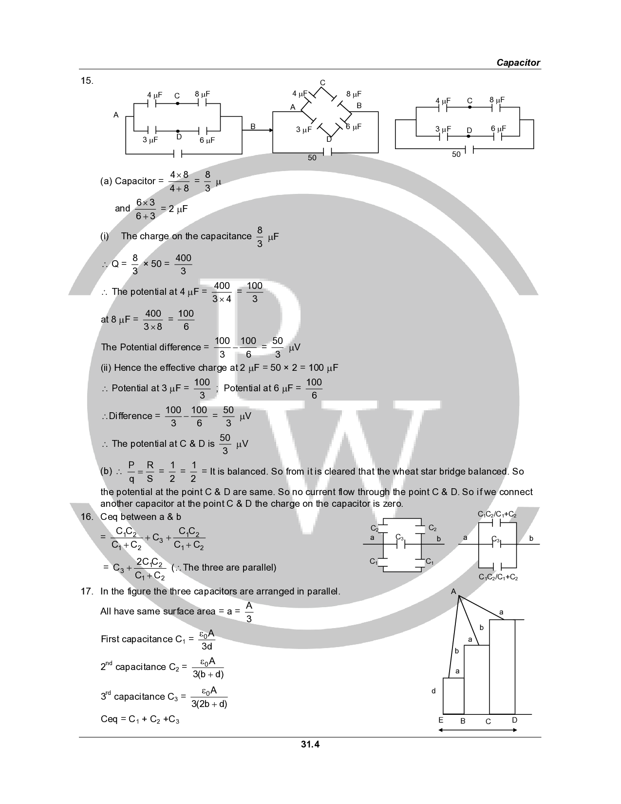 HC Verma Class 12 Physics Part2 Solutions for Chapter 31 PW