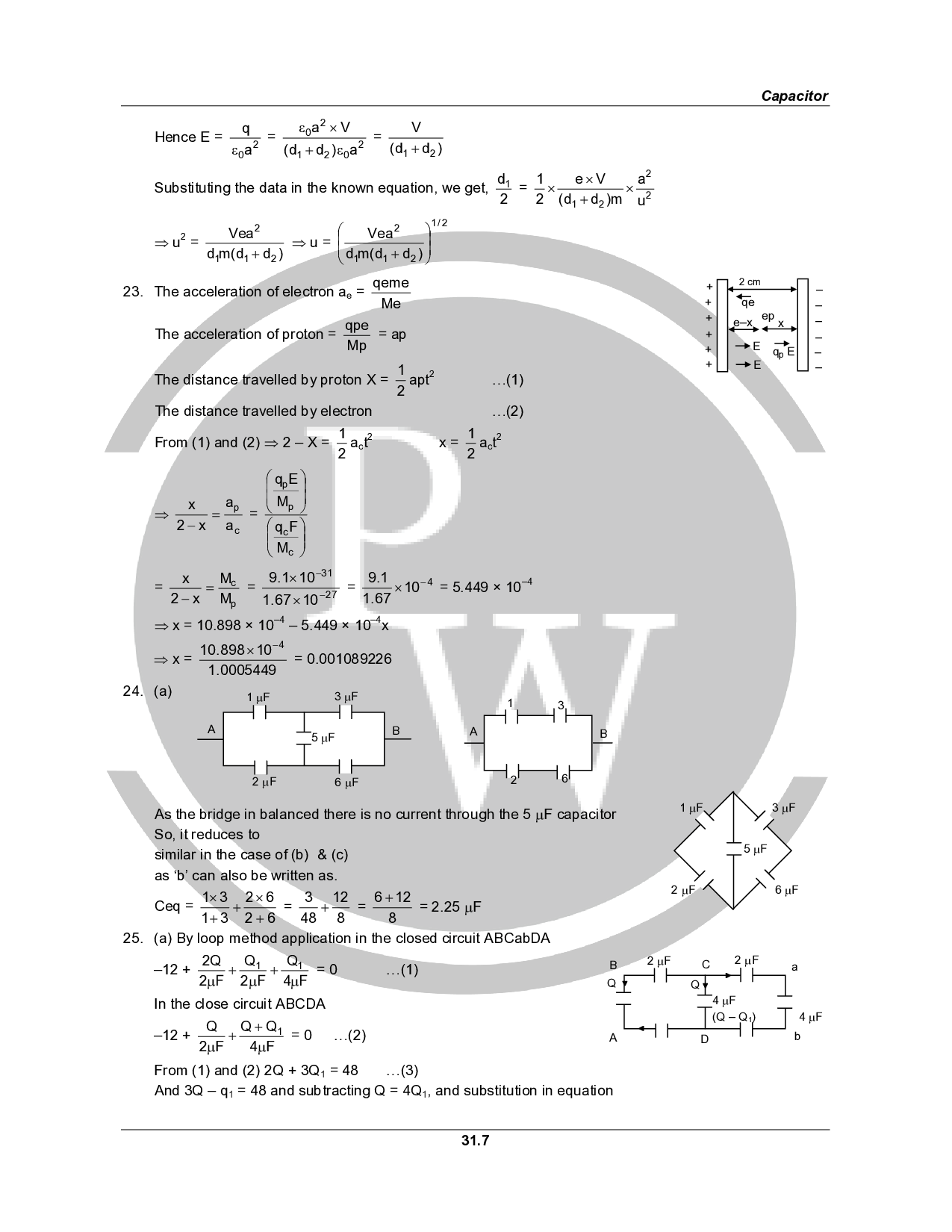HC Verma Class 12 Physics Part2 Solutions for Chapter 31 PW