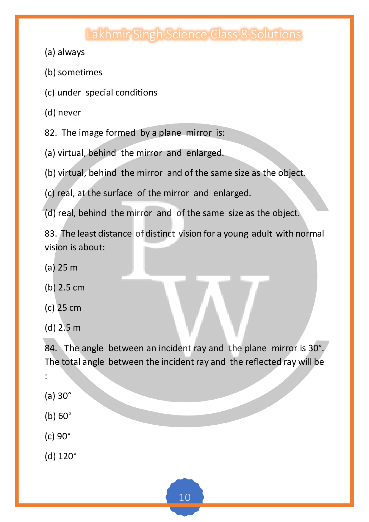 Lakhmir Singh SolutionsLight