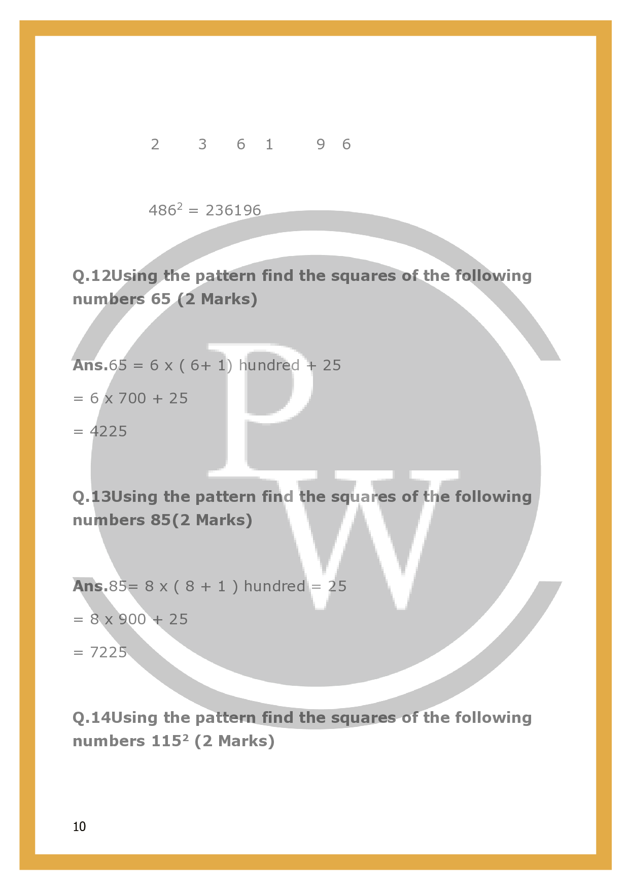 Important Question ForChapter 6 Squares Square Roots PW important-question-forchapter-6-squares-square-roots-pw