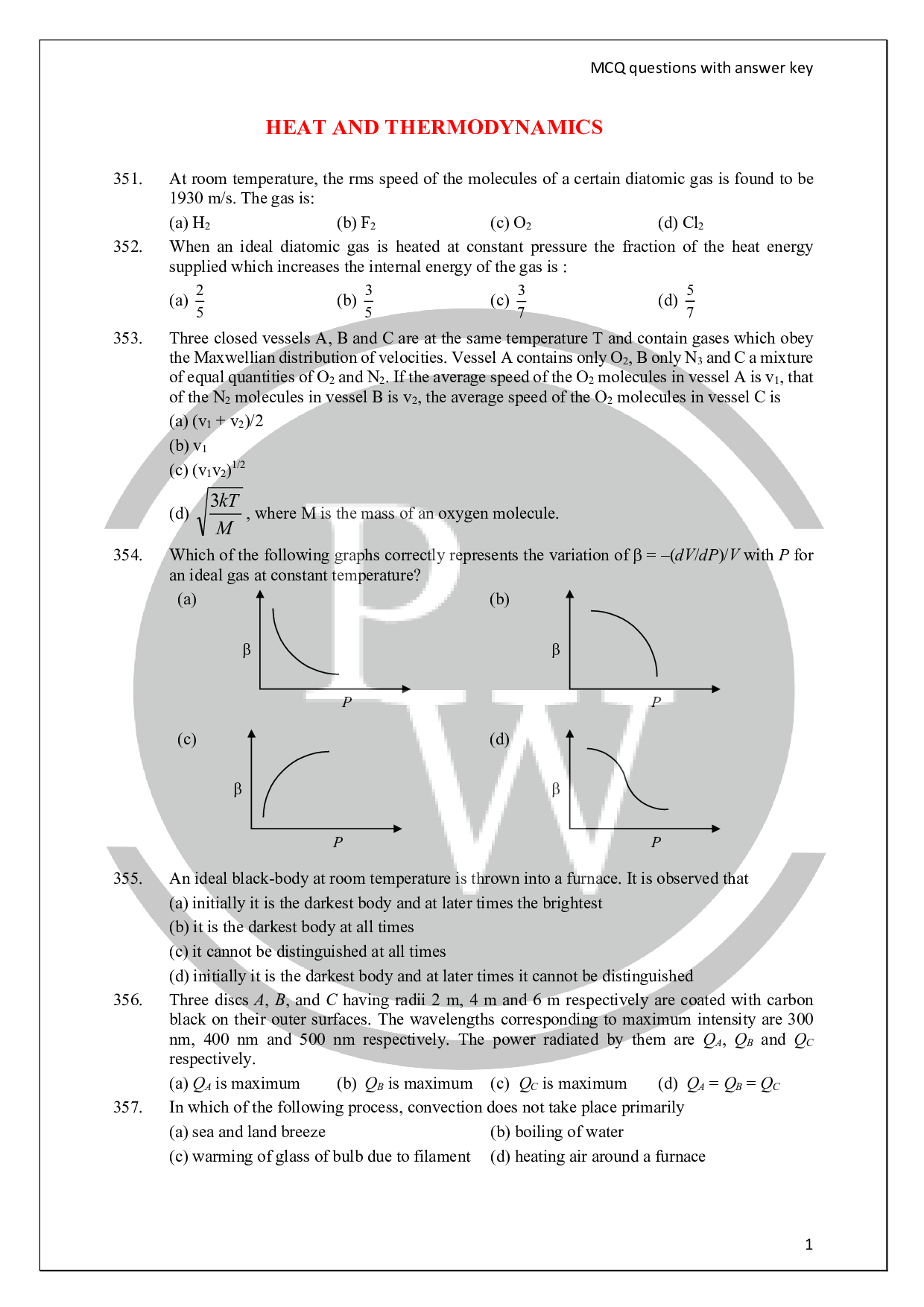 thermodynamics assignment pdf