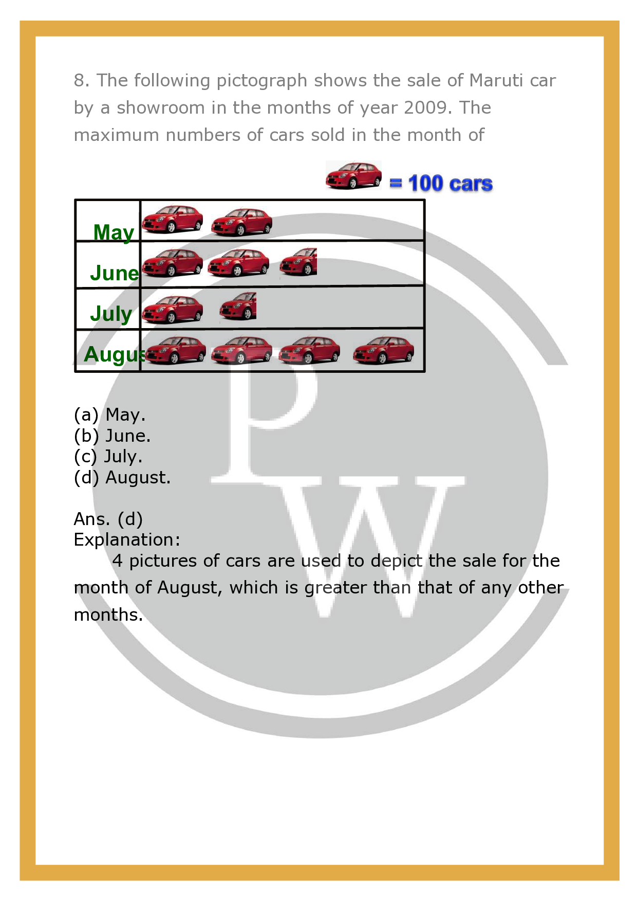 Class 6 maths chapter-9 Data Handling | Worksheet-3 | Physics Wallah