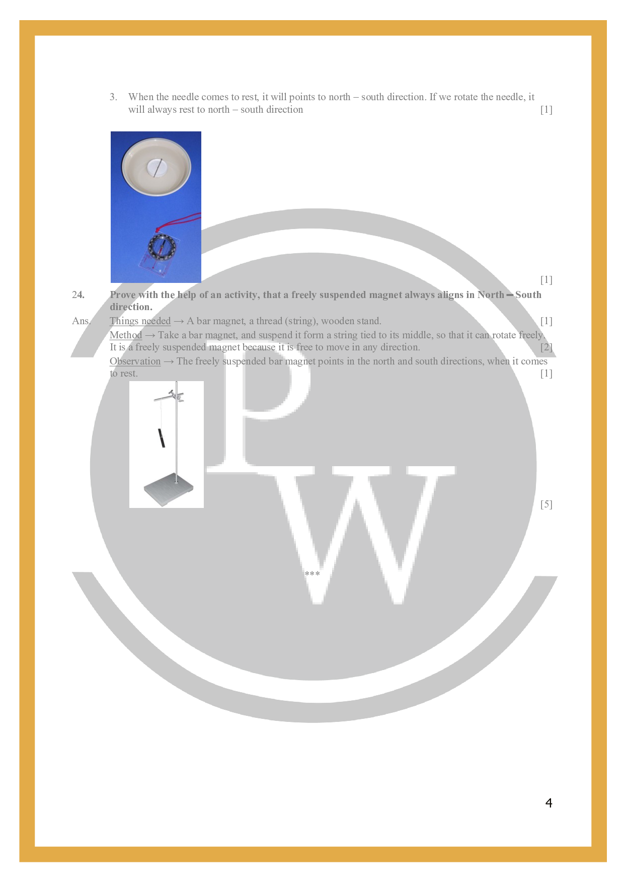 class 6 science worksheets Chapter 13Fun with Physics Wallah