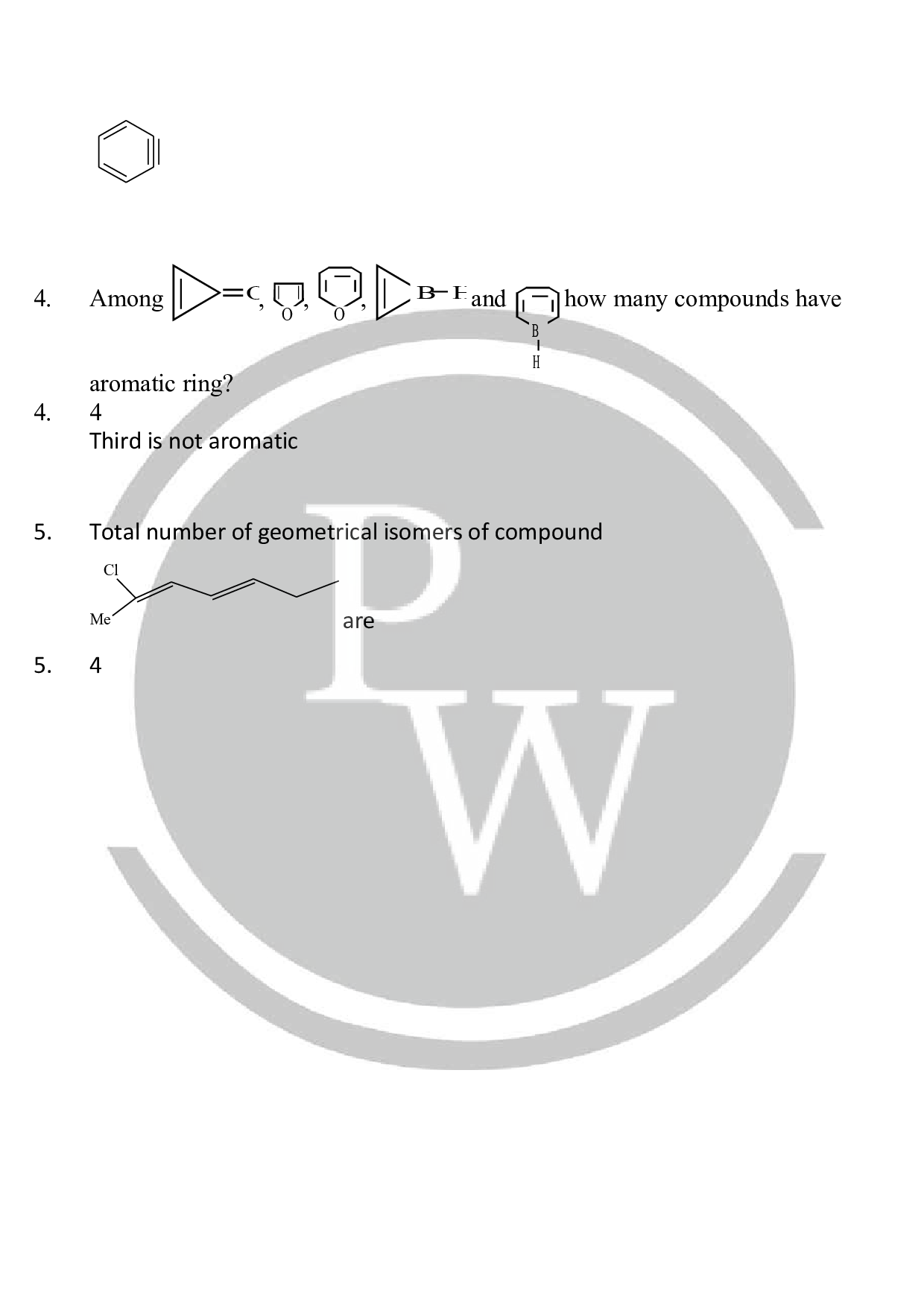 Integer type questions with solutions of GOC & Isomerism Physics Wallah