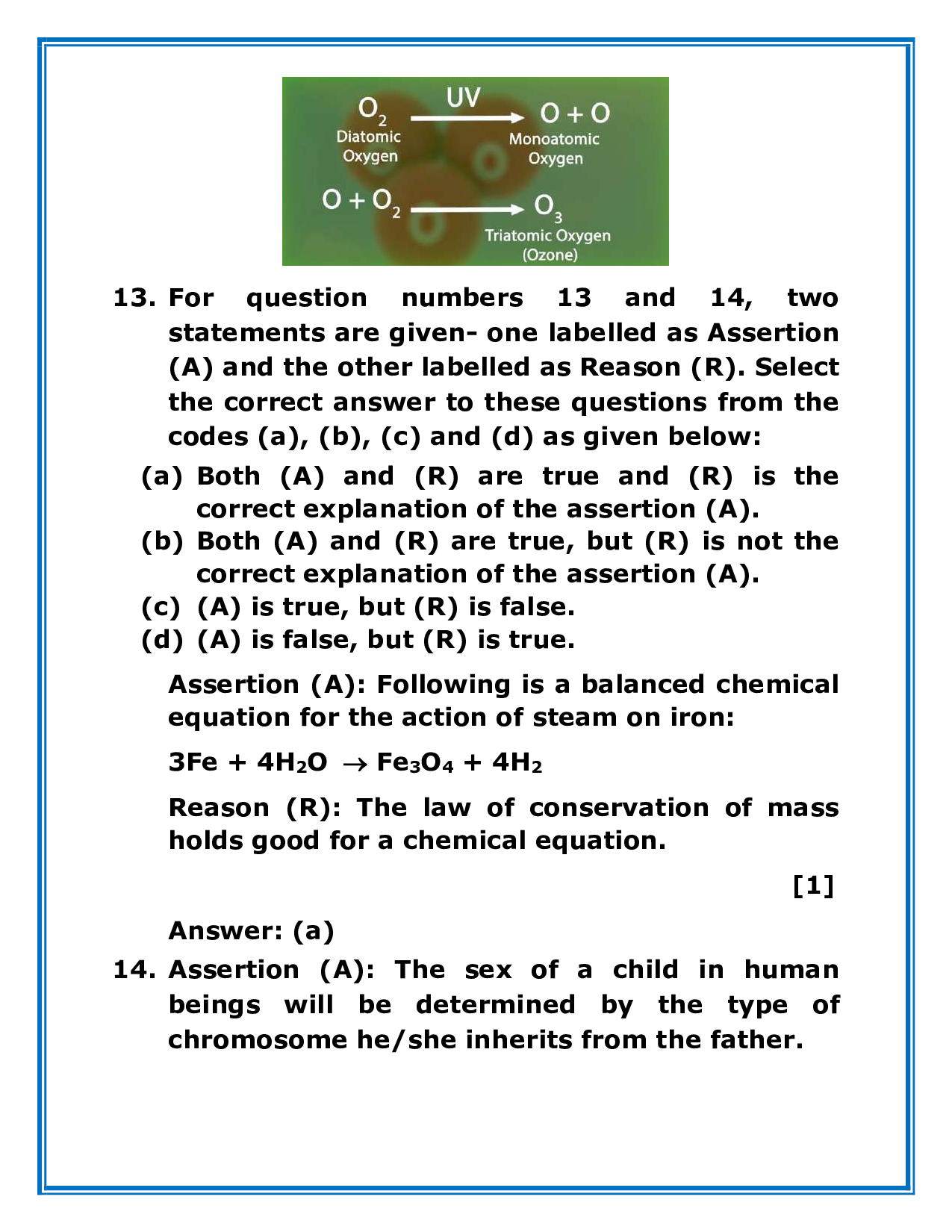 CBSE Previous Year Question Papers Class 10 Science Yr. 2020 Download