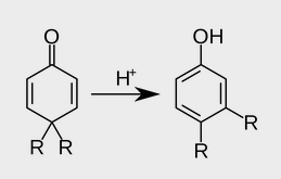 Reaction of dienone phenol 
