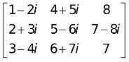 Transposed Conjugate of a Matrix