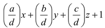 Three dimensional plane