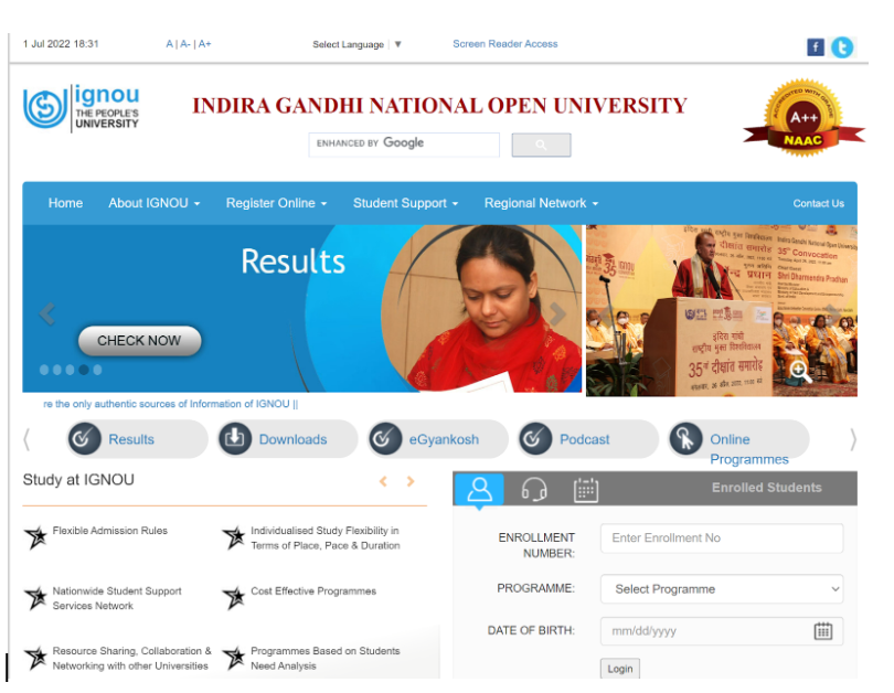 IGNOU Admission Registration Courses Fee Eligibility Physics Wallah