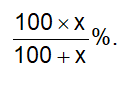 percentage formula