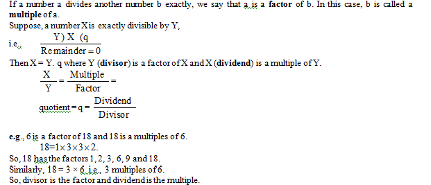 Factors and multiples