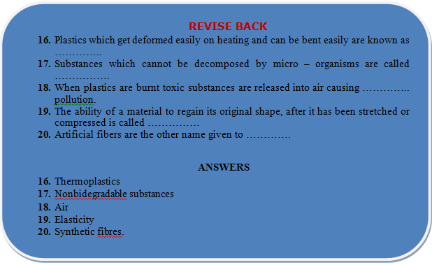 plastics revision