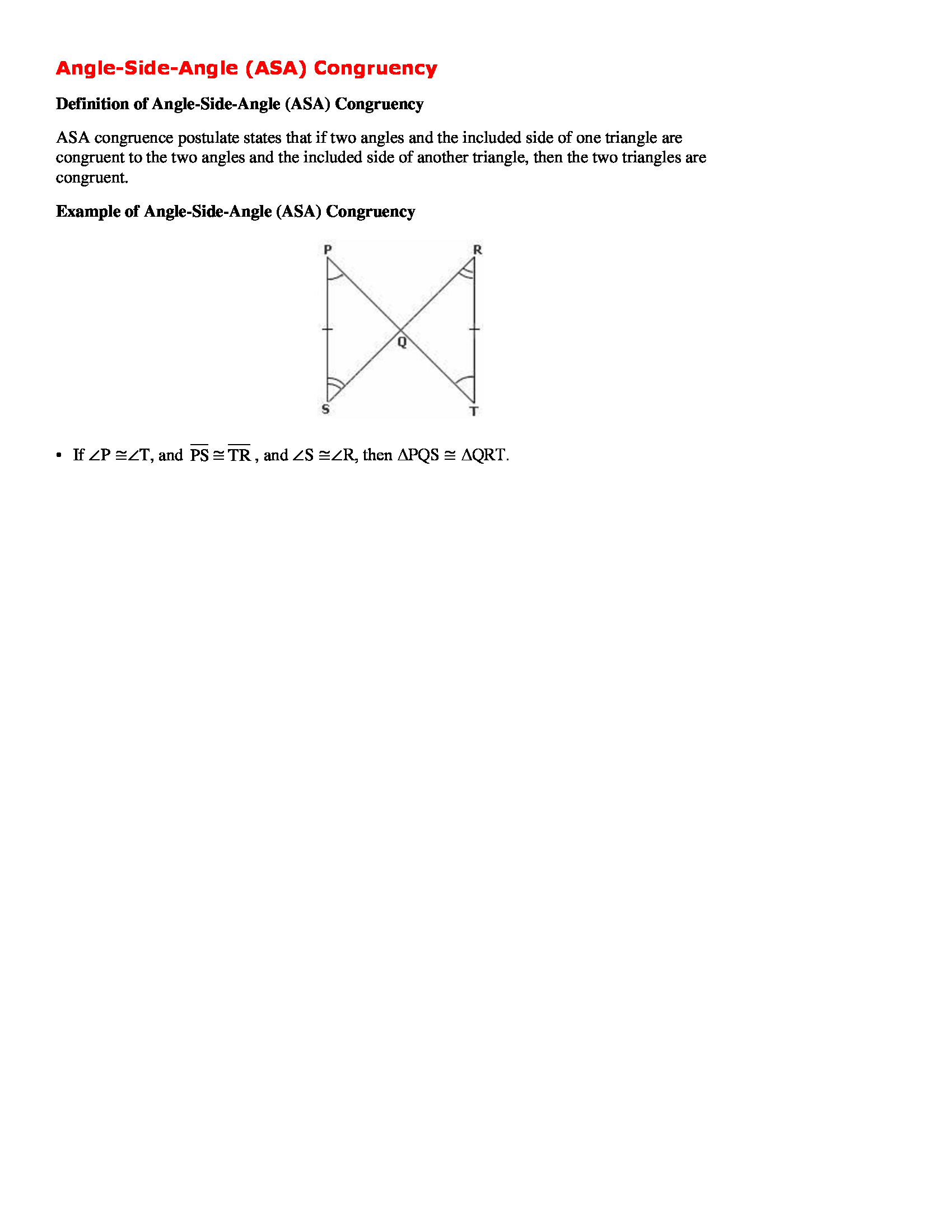 Angle-Side-Angle 