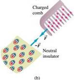 charged comb attracts paper