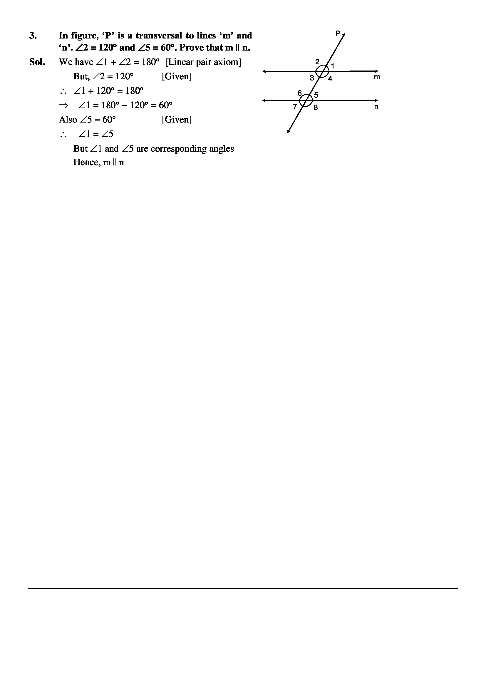parallel lines and transversals