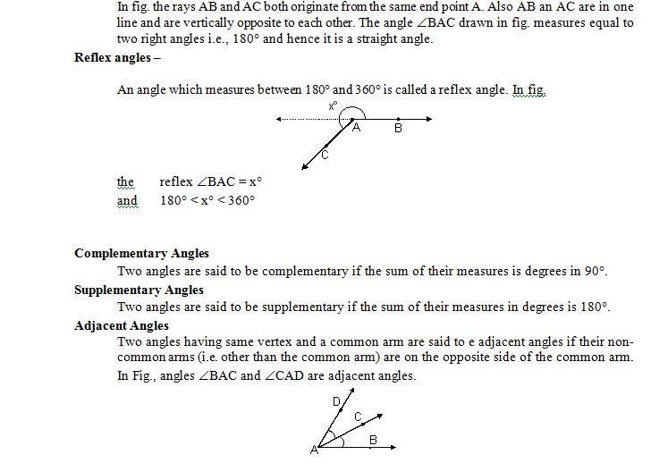 reflex angle