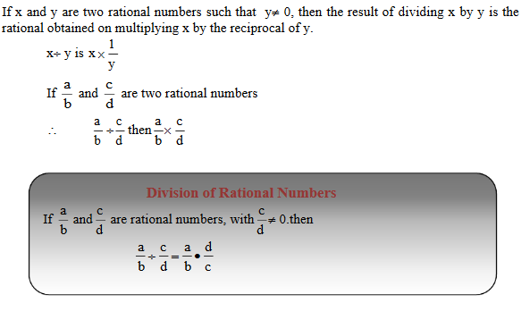 Division of rational numbers