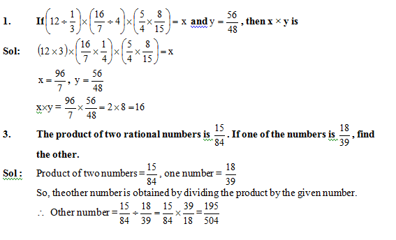 Division of rational numbers